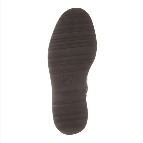 Michael Kors Croc Embossed Leather Combat Boot - Picture 10 of 16